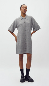 Mbym Biman Knit Dress Grey Melange