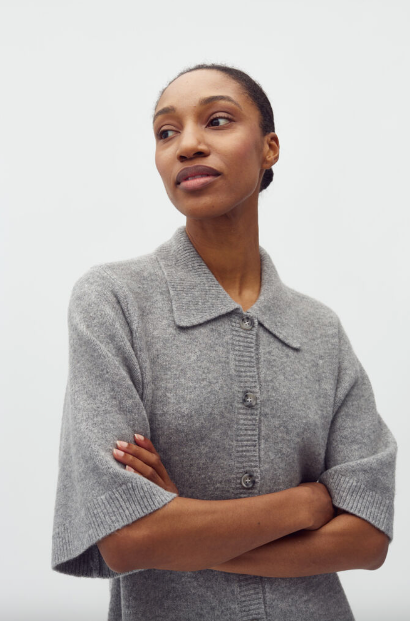 Mbym Biman Knit Dress Grey Melange