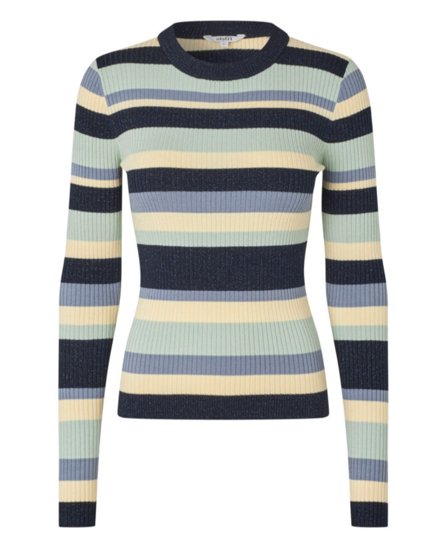 Mbym Minnie Lurex Shirt Stripes