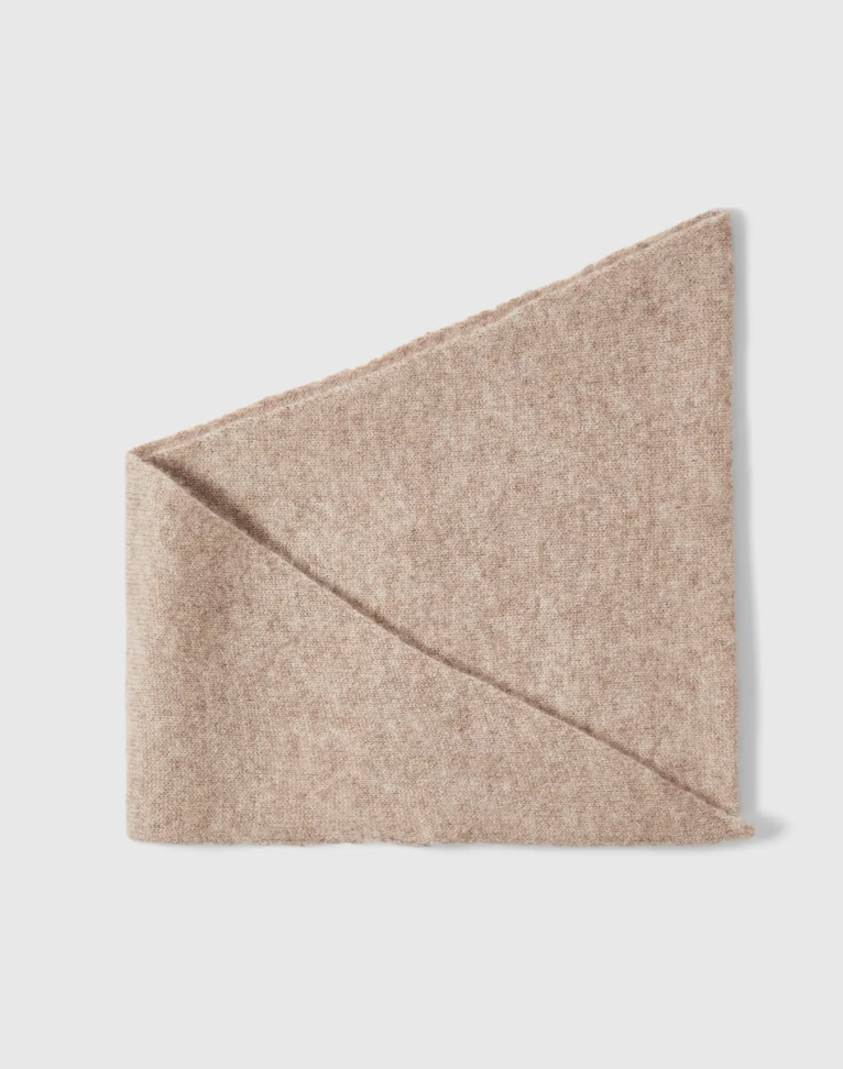 Selected Femme Maria Narrow Cashmere Triangle Scarf Fungi Melange