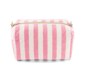 Rose In April Vic Pouch Stripes Strawberry Ecru