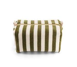 Rose In April Vic Pouch Stripes Kaki Ecru