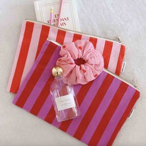 Rose In April Lili Canvas Stripes Tomato Candy