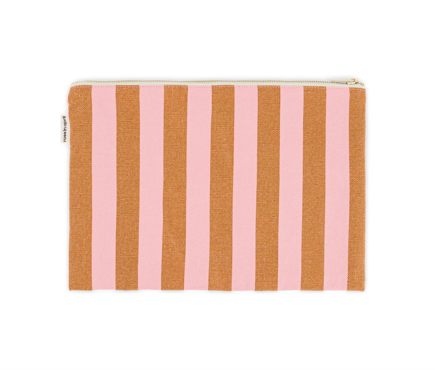 Rose In April Lili Canvas Stripes Strawberry Caramel