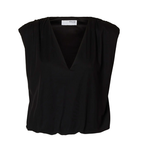 Selected Femme Mira Top Black