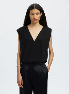 Selected Femme Mira Top Black