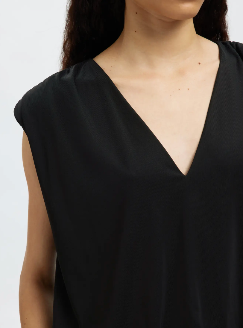 Selected Femme Mira Top Black