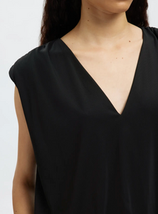 Selected Femme Mira Top Black