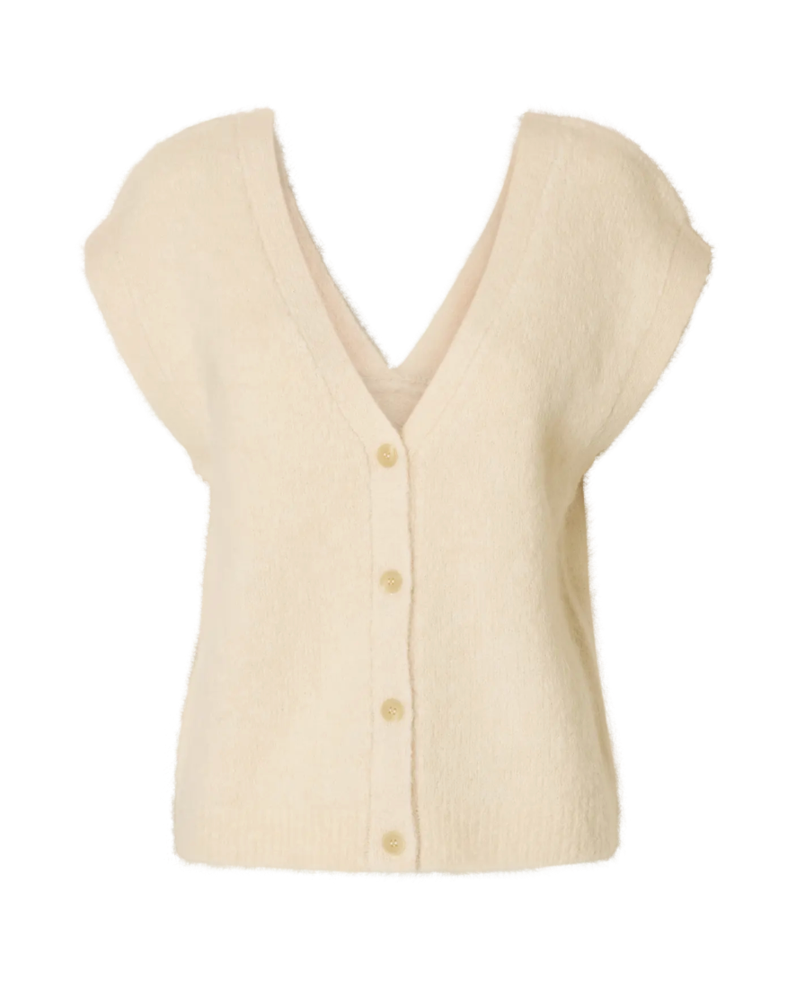 Selected Femme Gabella Knit Vest Birch