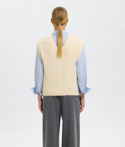 Selected Femme Gabella Knit Vest Birch