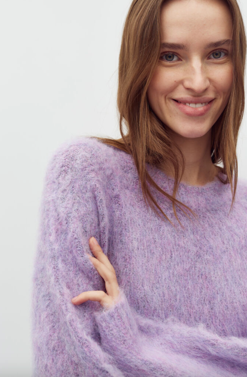 Mbym Gillis Pullover Gentle Violet Melange