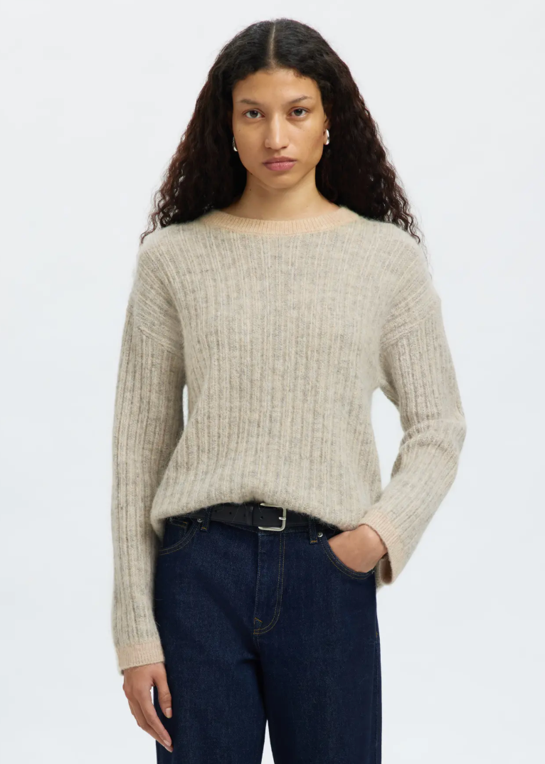 Selected Femme Alva Knit Stripe