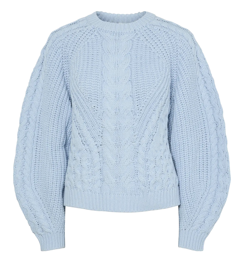 YAS Yasnansa LS Knit Pullover Skyway