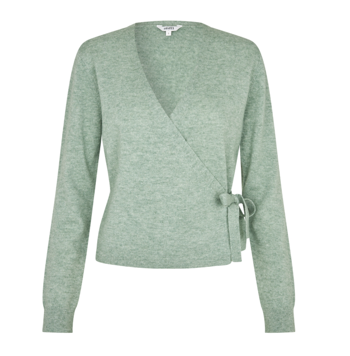 Mbym Larisa Gopi Strickjacke Iceberg Green Melange