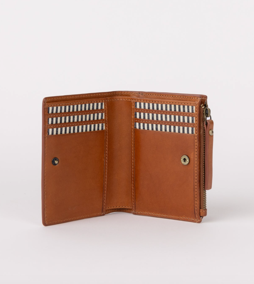 O MY BAG Jamie Wallet Cognac Classic Leather