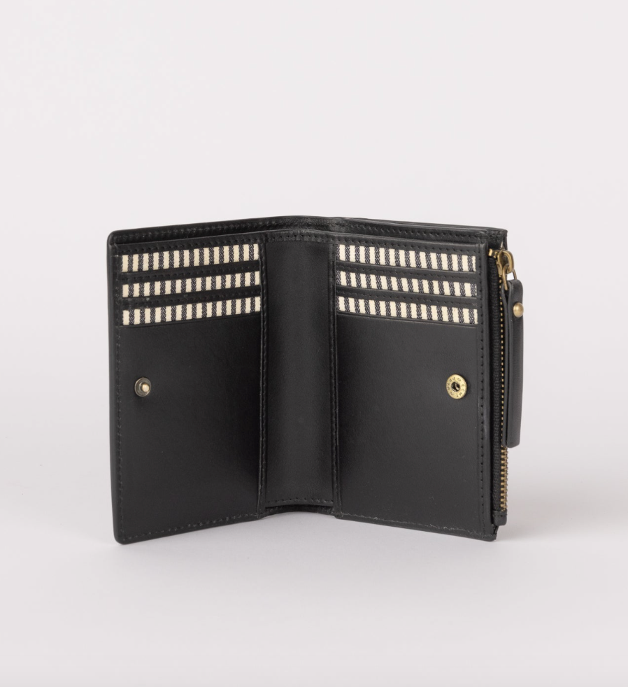 O MY BAG Jamie Wallet Black Classic Leather