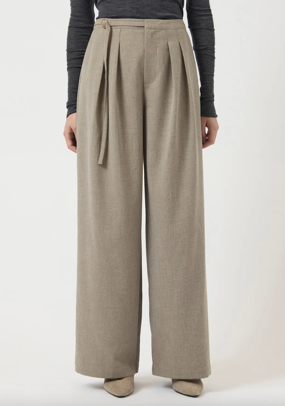 YAS Yascaso Wide Pant Espresso