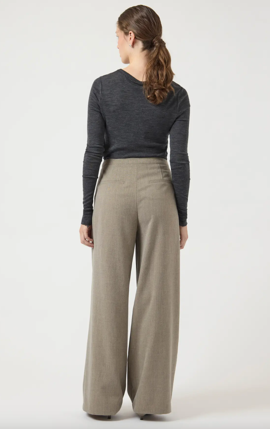 YAS Yascaso Wide Pant Espresso