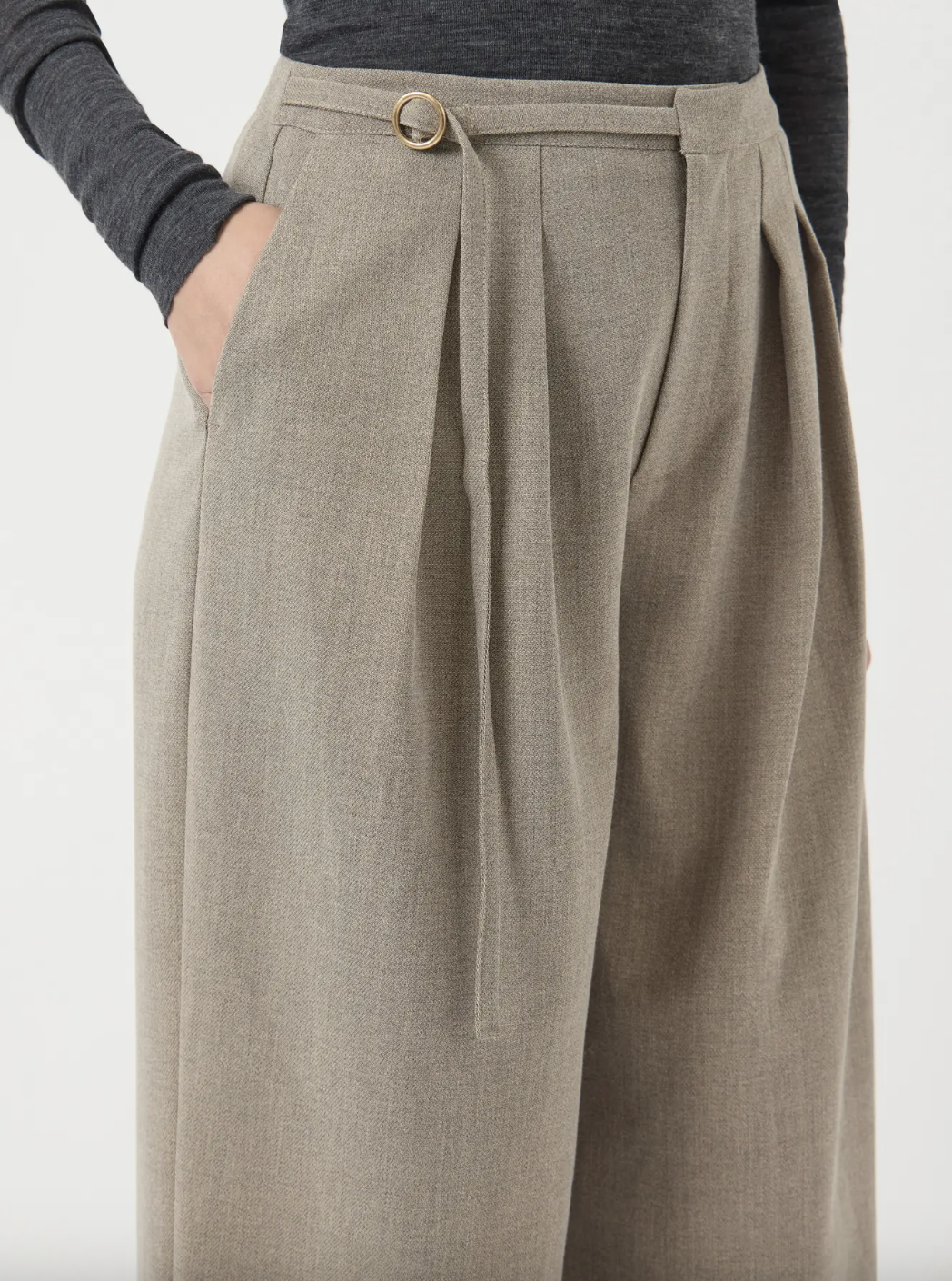YAS Yascaso Wide Pant Espresso