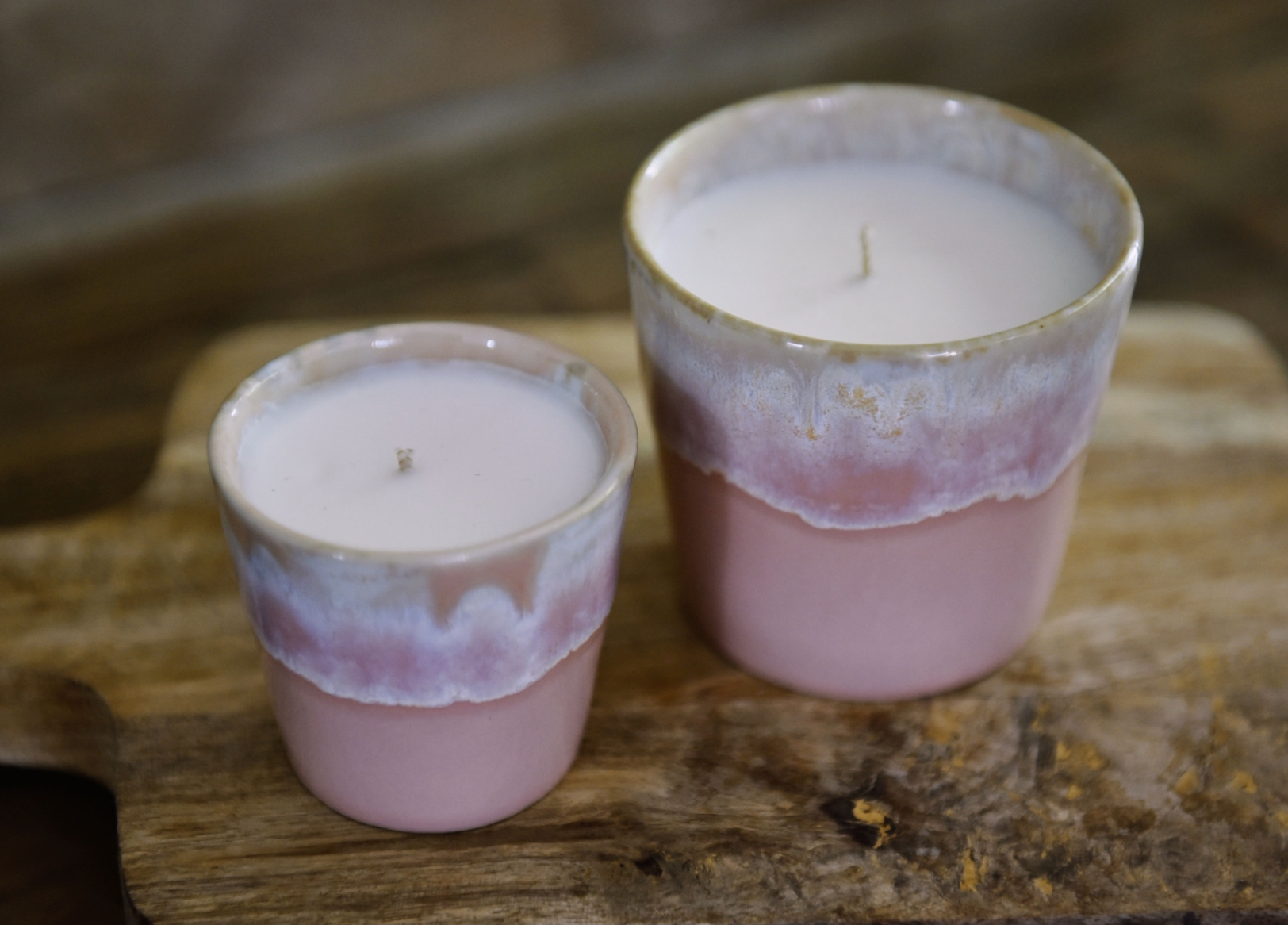 Costa Nova Gespresso Soja Kerze und Espressotasse weiches Rosa