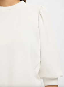 Selected Femme Tenny Sweat Top Snow White