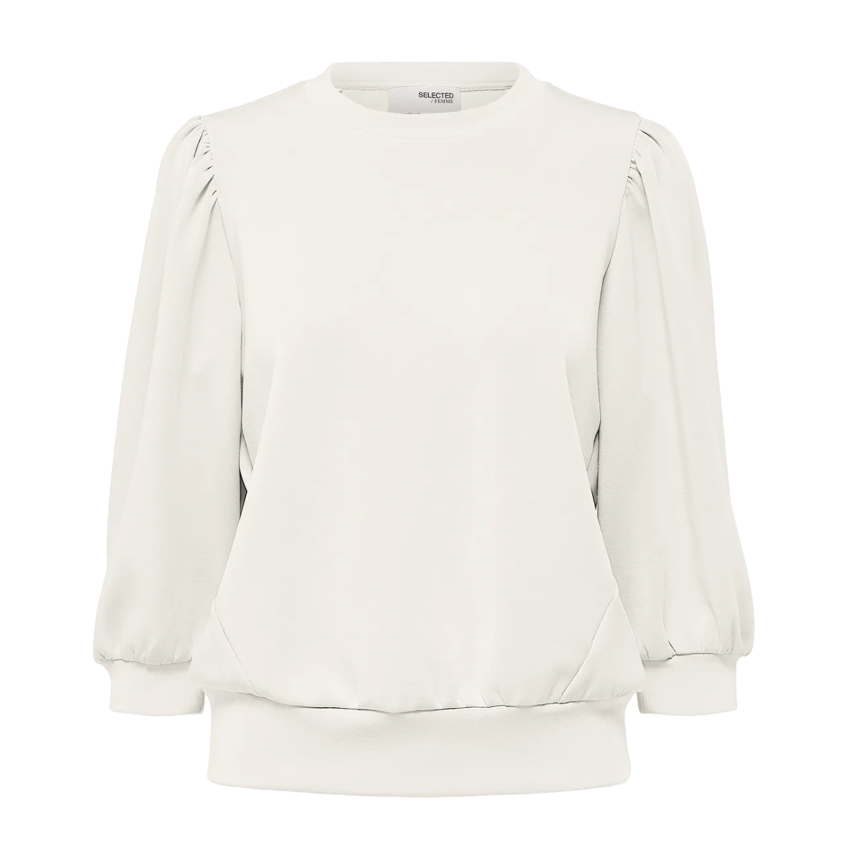 Selected Femme Tenny Sweat Top Snow White