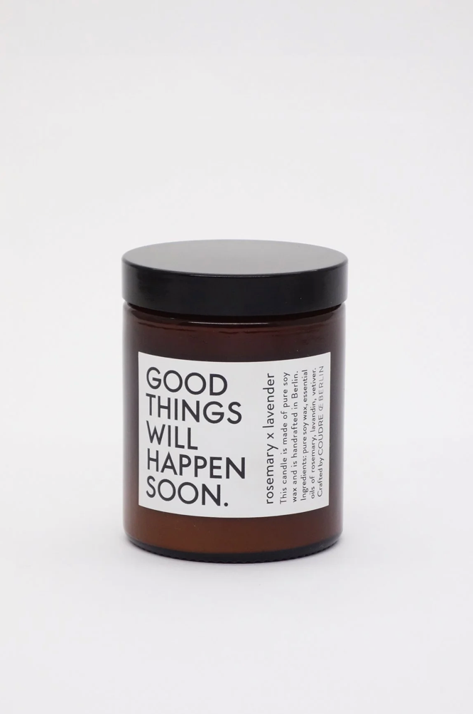 COUDRE Berlin Good Things Will Happen Soon Rosemary Lavender Candle