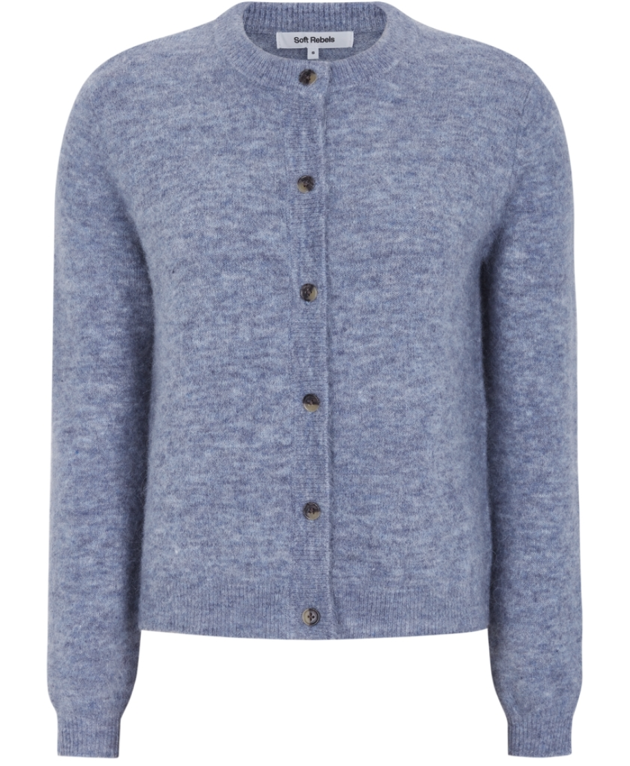 Soft Rebels Allison O-neck Cardigan Overture Melange