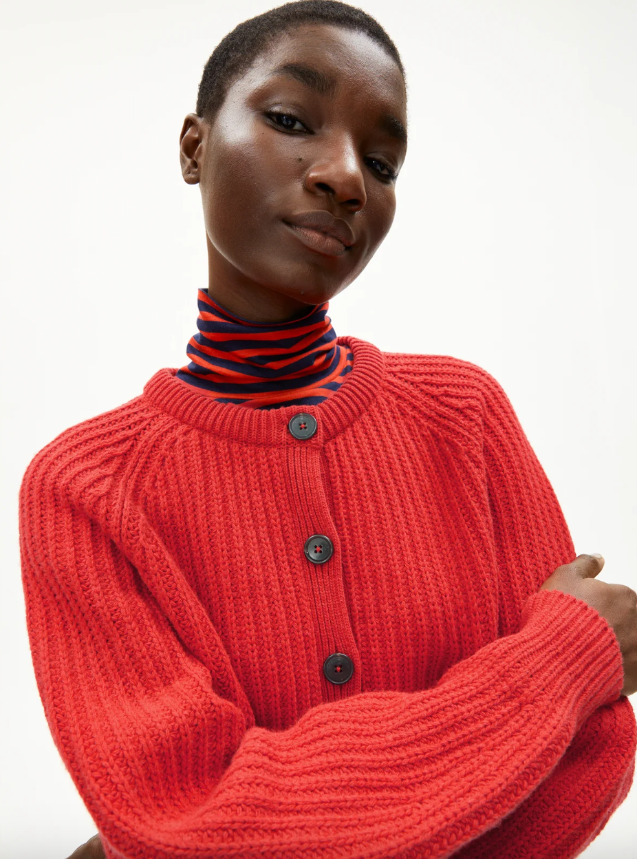 Armedangels Selmaa Cardigan Candy Apple