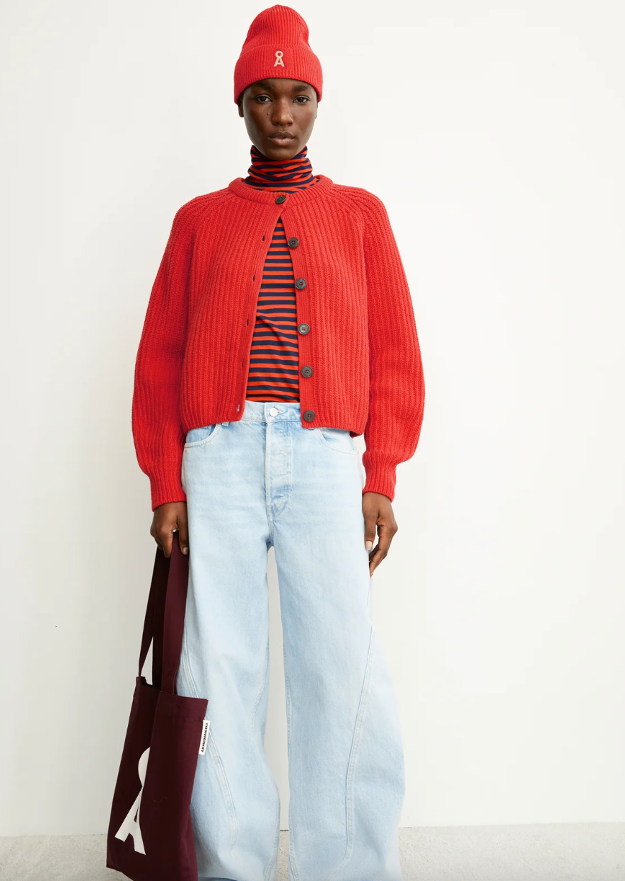 Armedangels Selmaa Cardigan Candy Apple