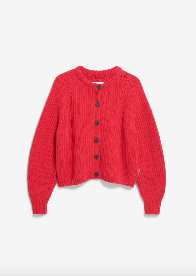 Armedangels Selmaa Cardigan Candy Apple