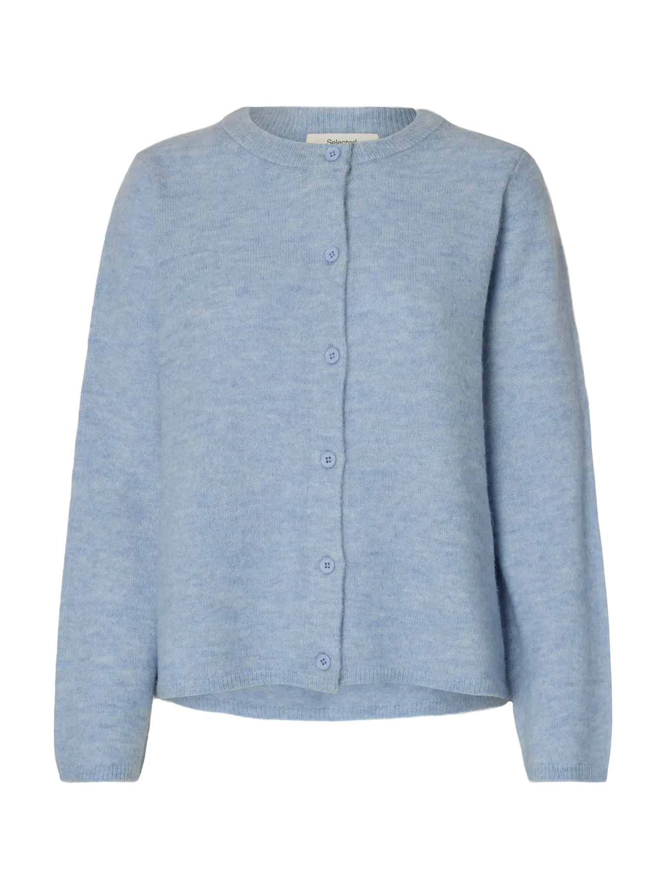 Selected Femme Lulu New Knit Cardigan Blue Melange