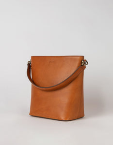 O MY BAG Bobbi Bucket Bag Maxi Cognac Classic Leather