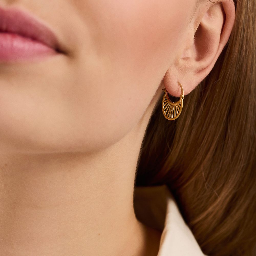 Pernille Corydon Daylight Earrings Small Gold Plated