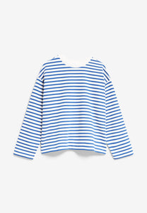 Armedangels FRANKAA MAARLEN Sweatshirt striped dynamo blue-undyed