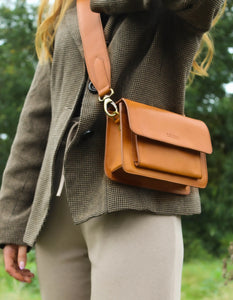 O MY BAG Harper Mini Cognac Classic Leather