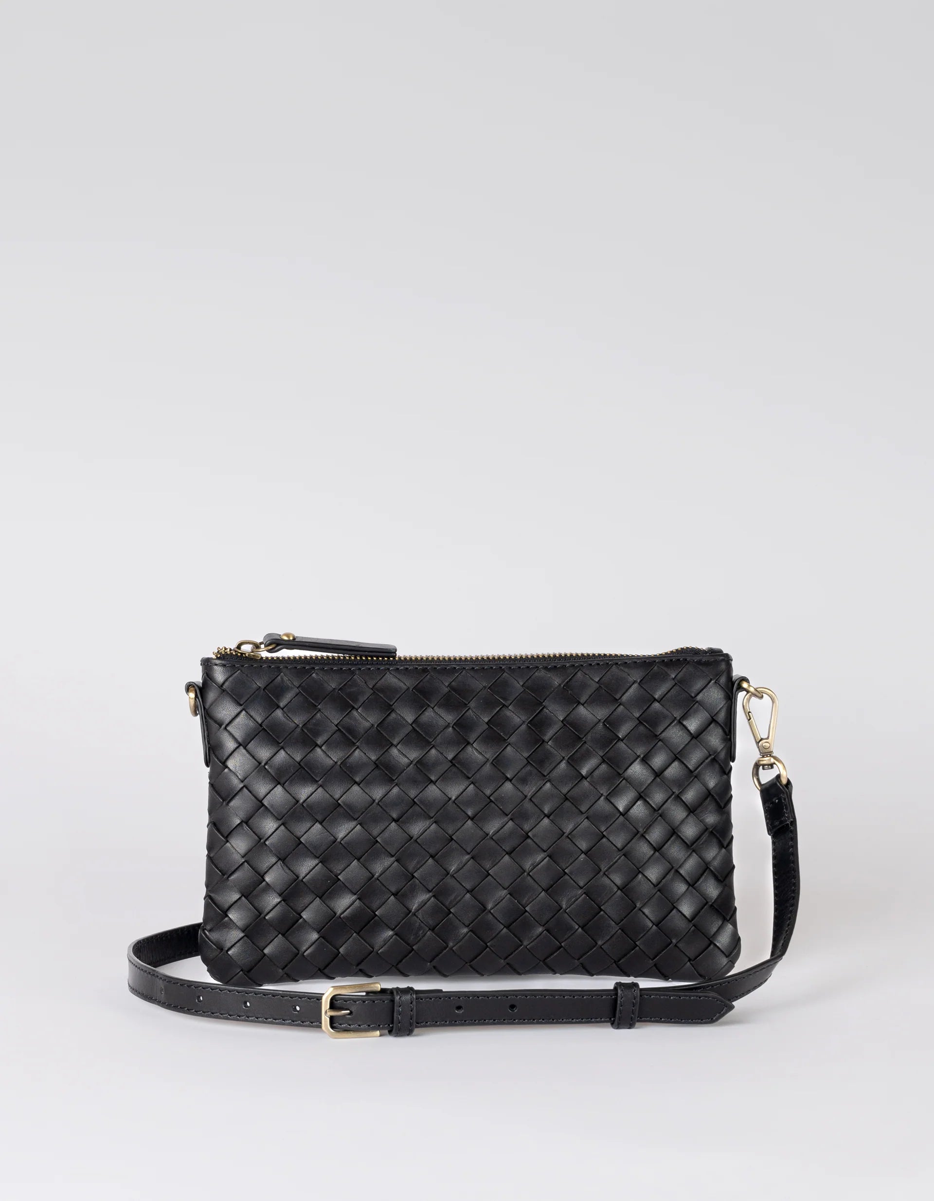 O MY BAG Lexi woven classic leather black