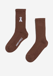 Armedangels Saamu Bold Socks Deep Brown