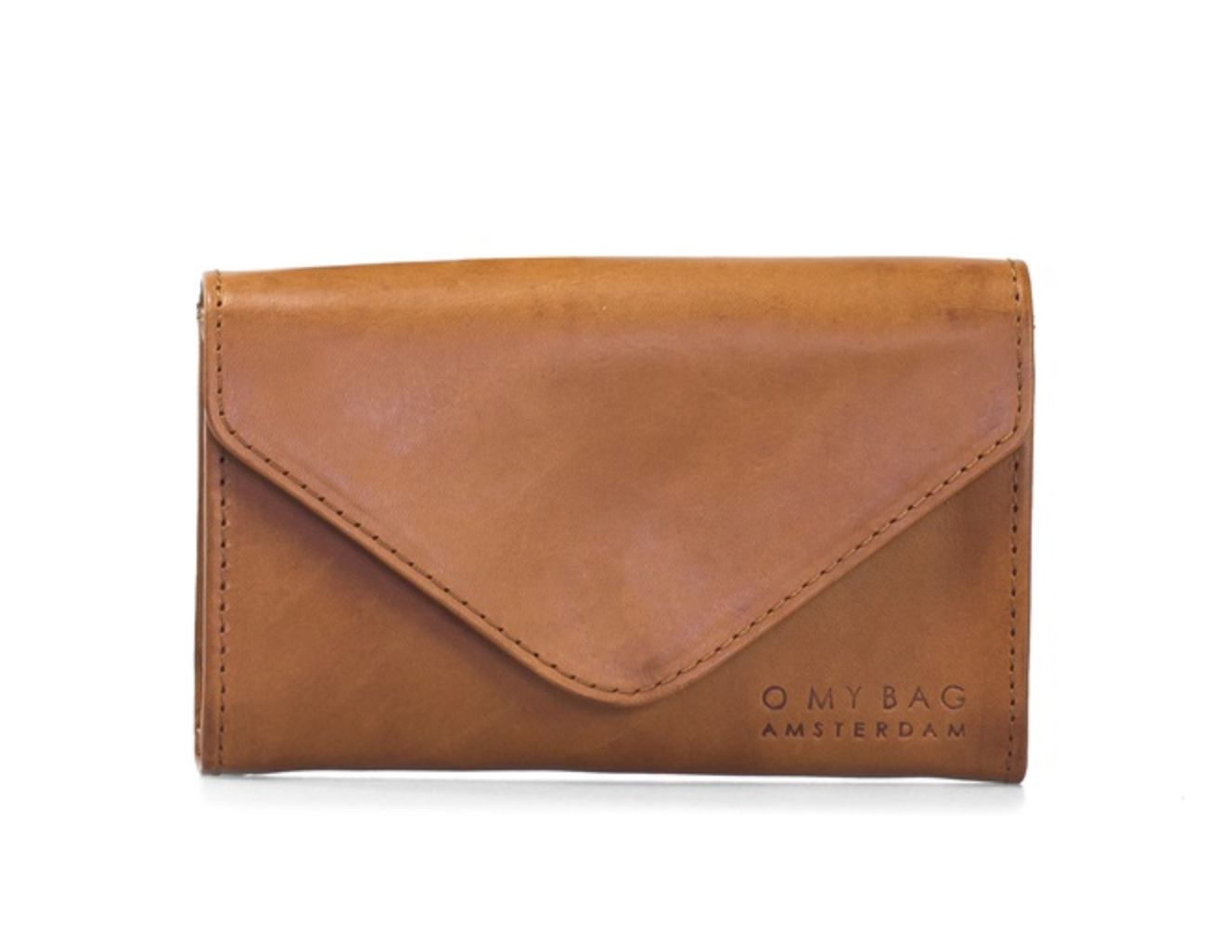 O MY BAG Jo‘s Purse Magnetic Cognac Classic Leather