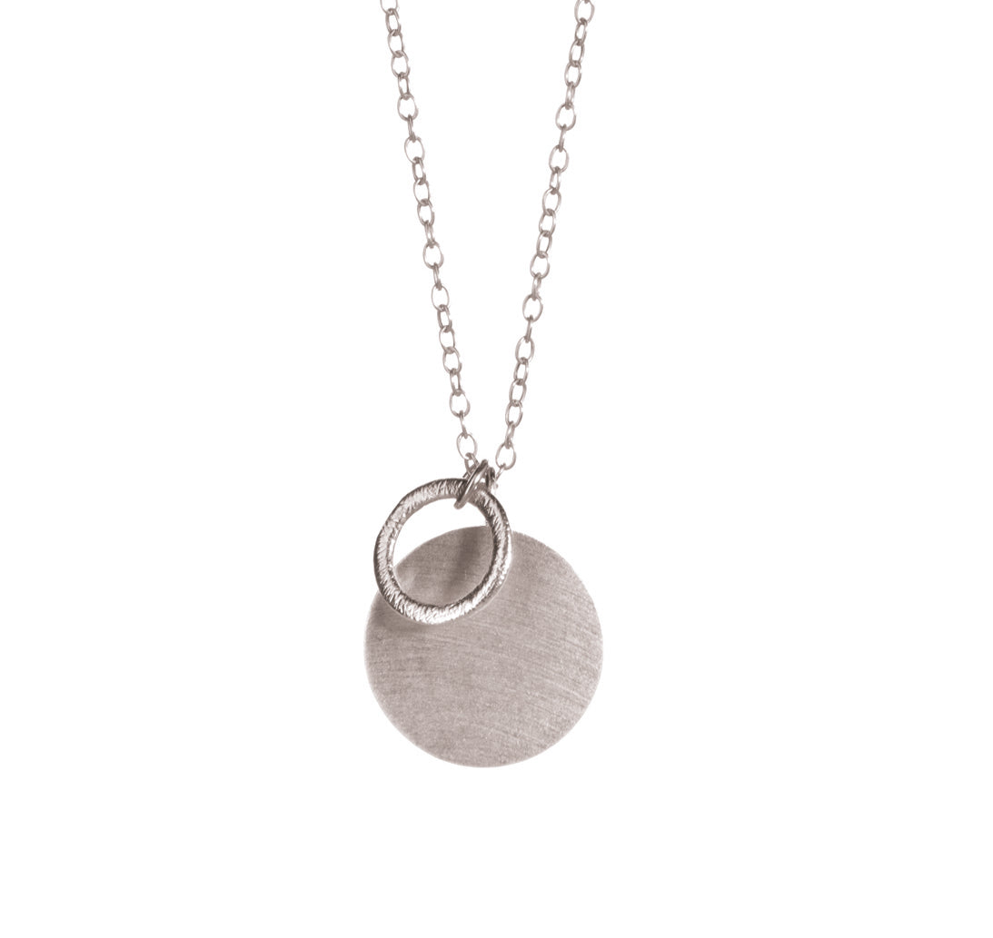 Pernille Corydon Coin & Circle Necklace Silver