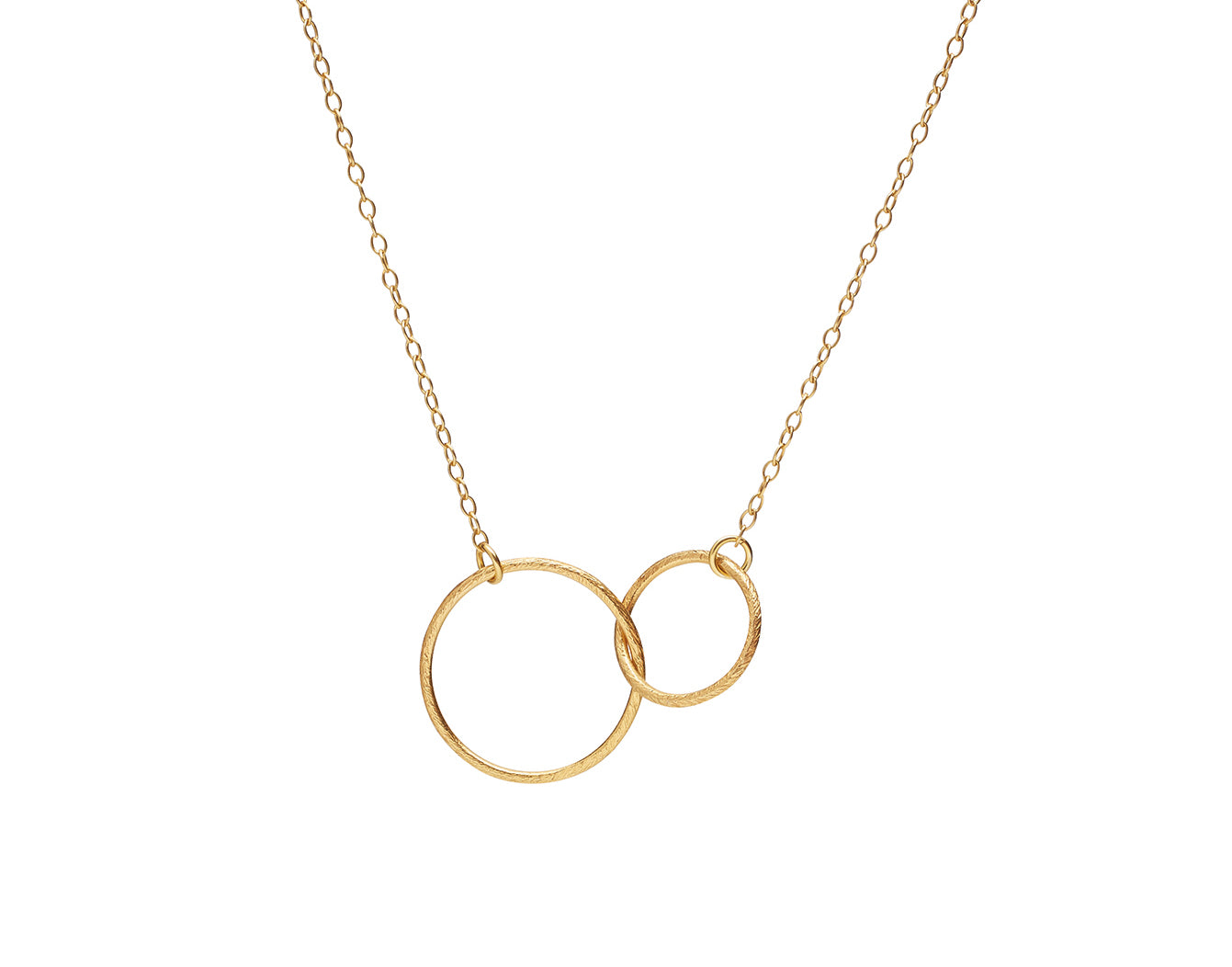 Pernille Corydon Double Plain Necklace Gold Plated