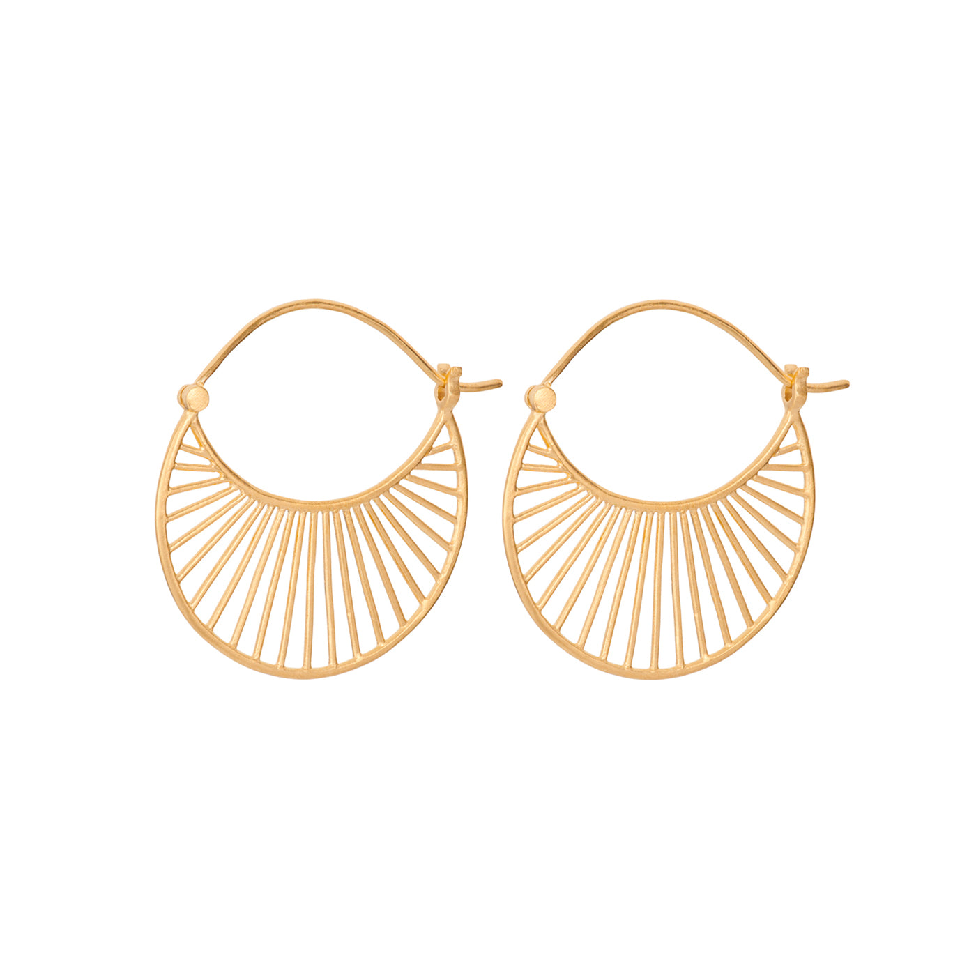 Pernille Corydon Daylight Earrings Large Gold Plated