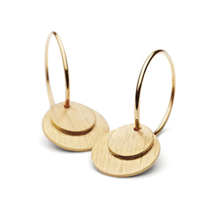 Pernille Corydon Small Coin Earrings Gold Plated