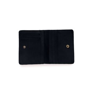 O MY BAG Alex Fold-Over Wallet Black Classic Leather