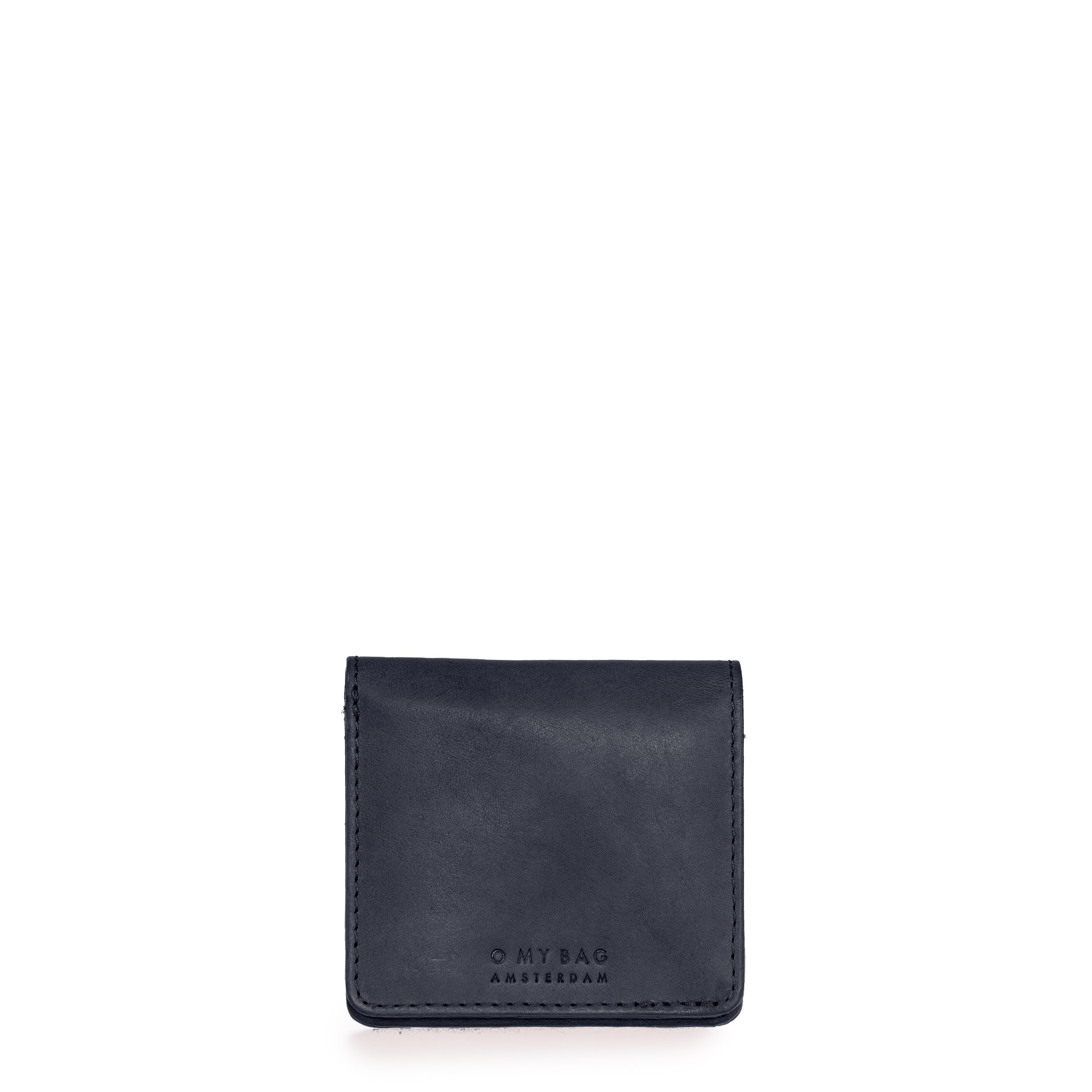 O MY BAG Alex Fold-Over Wallet Navy Classic Leather