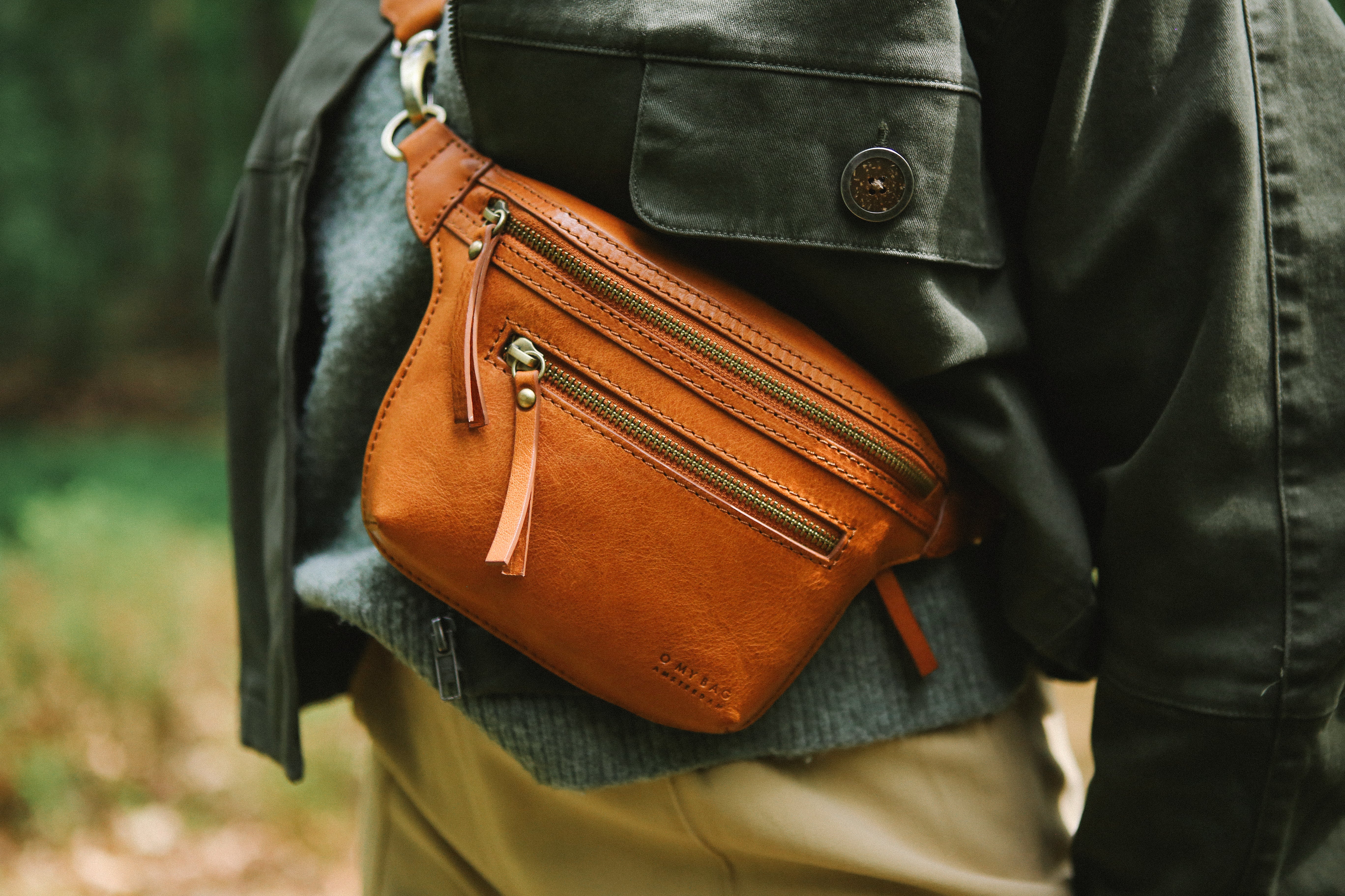 O MY BAG Beck´s Bum Bag Cognac Stromboli Leather