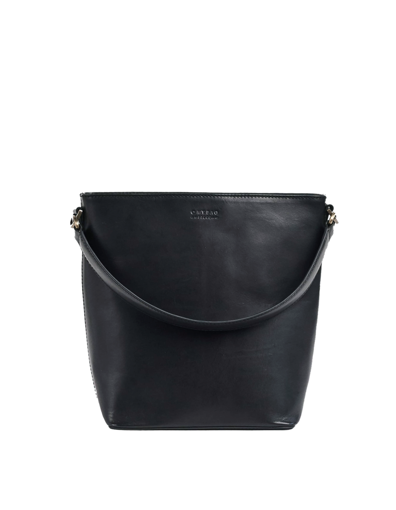 O MY BAG Bobbi Bucket Bag Maxi Black Classic Leather