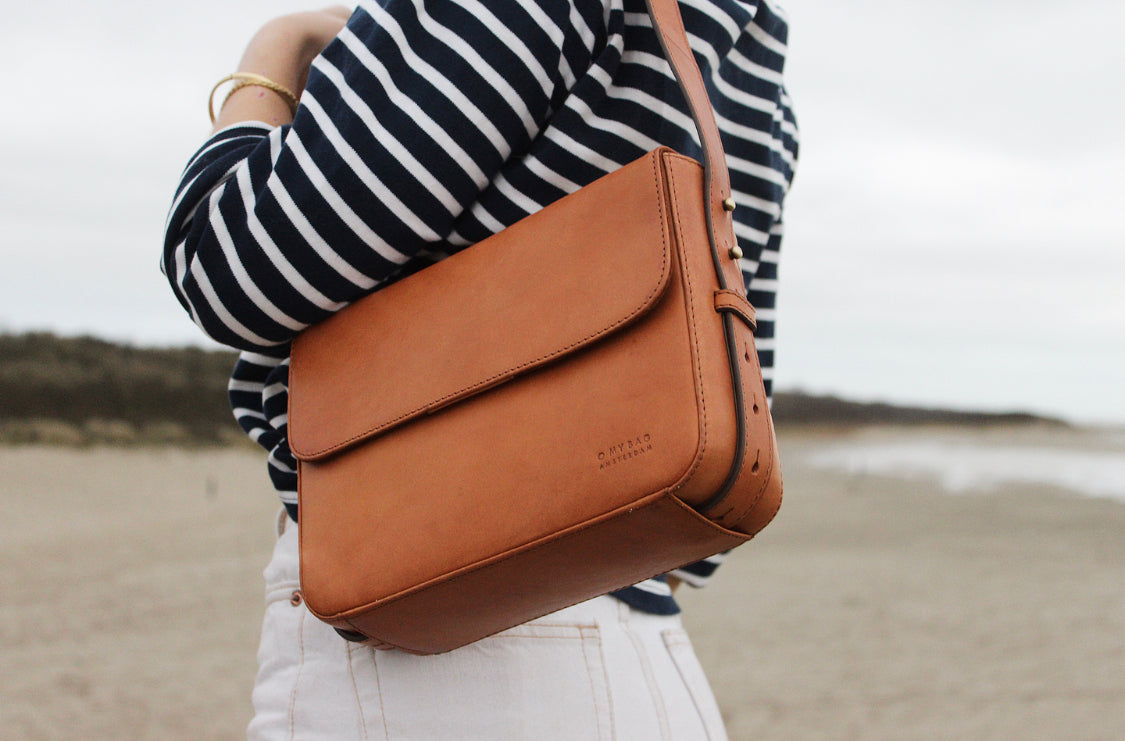 O MY BAG Gina Cognac Classic Leather