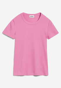 Armedangels Ripp T-Shirt KARDAA raspberry pink