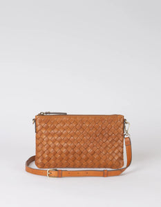 O MY BAG Lexi cognac woven classic leather